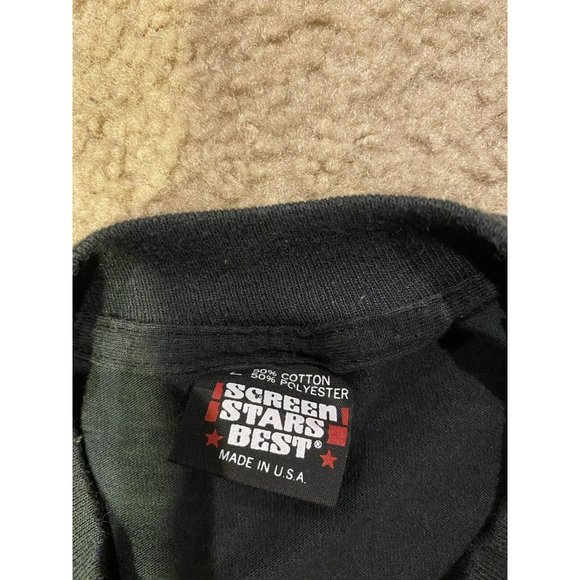 Vtg ShamRock Cafe  Kansas City Black T-Shirt Mens L Single Stitch Screen Stars - Picture 7 of 7